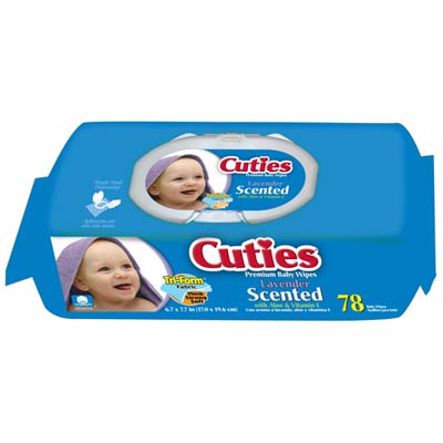 Cuties Baby Wipes Soft Packs Lavender