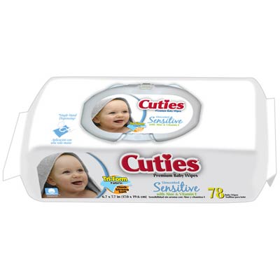 Cuties Baby Wipes Soft Packs Unscented