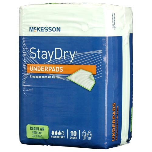Stay Dry Regular Absorbency Underpads