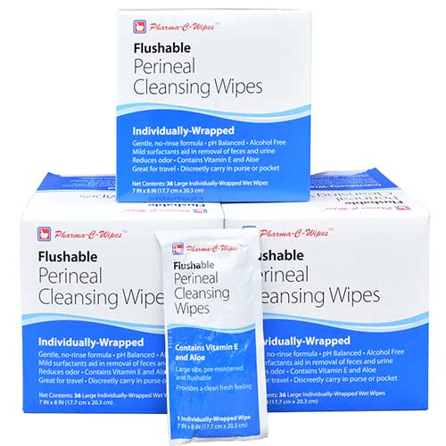 Flushable Perineal Cleansing Wipes